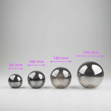 Brilagi - Vidrio de repuesto para arañas, apliques y lámparas MISTEL, MILLA diá. 12 cm ahumado