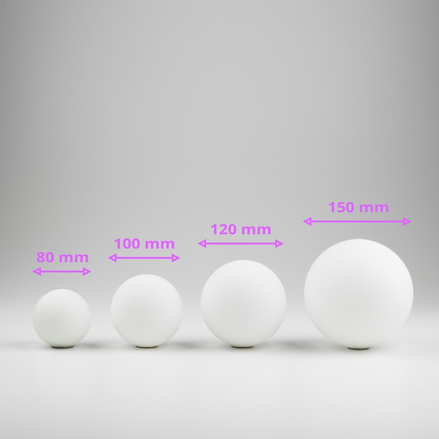 Brilagi - Vidrio de repuesto para arañas, apliques y lámparas MISTEL, MILLA diá. 12 cm blanco