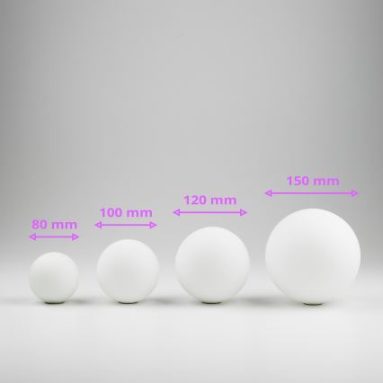 Brilagi - Vidrio de repuesto para arañas, apliques y lámparas MISTEL, MILLA diá. 8 cm blanco