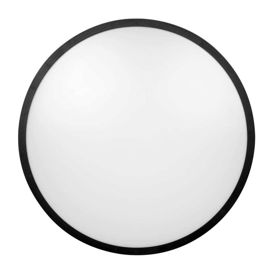 Brilagi - Plafón LED de techo para baño con sensor ZENNA LED/12W/230V Ø 25 cm IP44 negro + mando a distancia