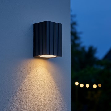 Brilliant - Aplique de exterior JELANI 1xGU10/10W/230V IP44 negro