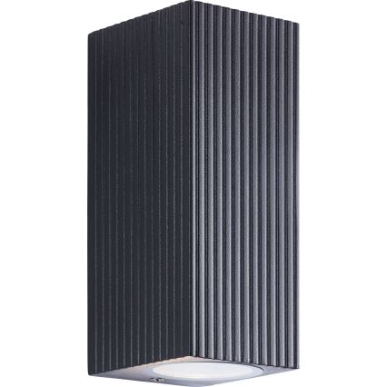 Brilliant - Aplique de exterior JELANI 2xGU10/10W/230V IP44 negro