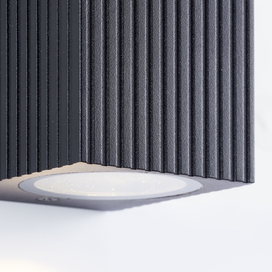 Brilliant - Aplique de exterior JELANI 2xGU10/10W/230V IP44 negro