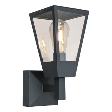 Brilliant - Aplique de pared exterior WESTDLIFF 1xE27/20W/230V IP44 antracita