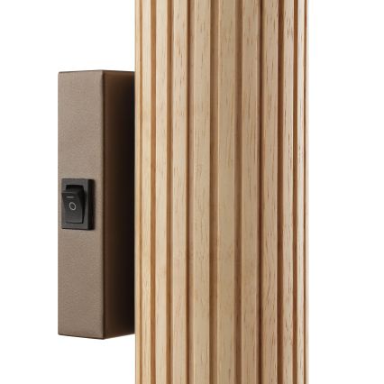 Brilliant - Aplique de pared LAKEWOOD 2xGU10/10W/230V marrón