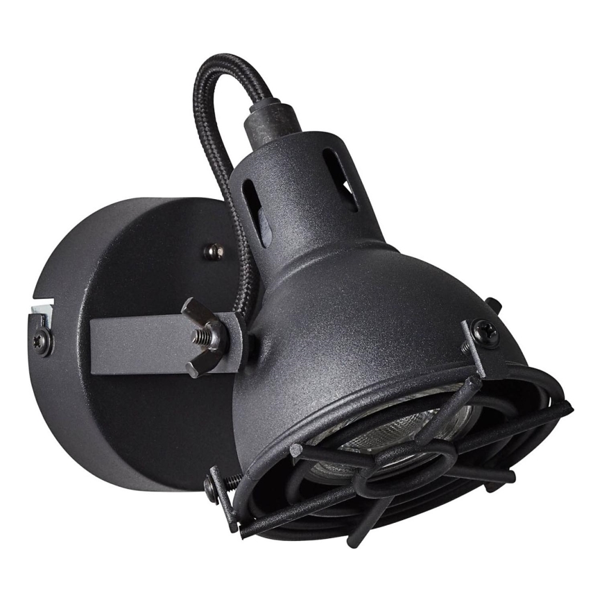 Brilliant - Aplique de pared orientable JESPER 1xGU10/5W/230V negro