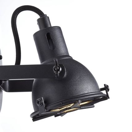 Brilliant - Aplique de pared orientable JESPER 1xGU10/5W/230V negro