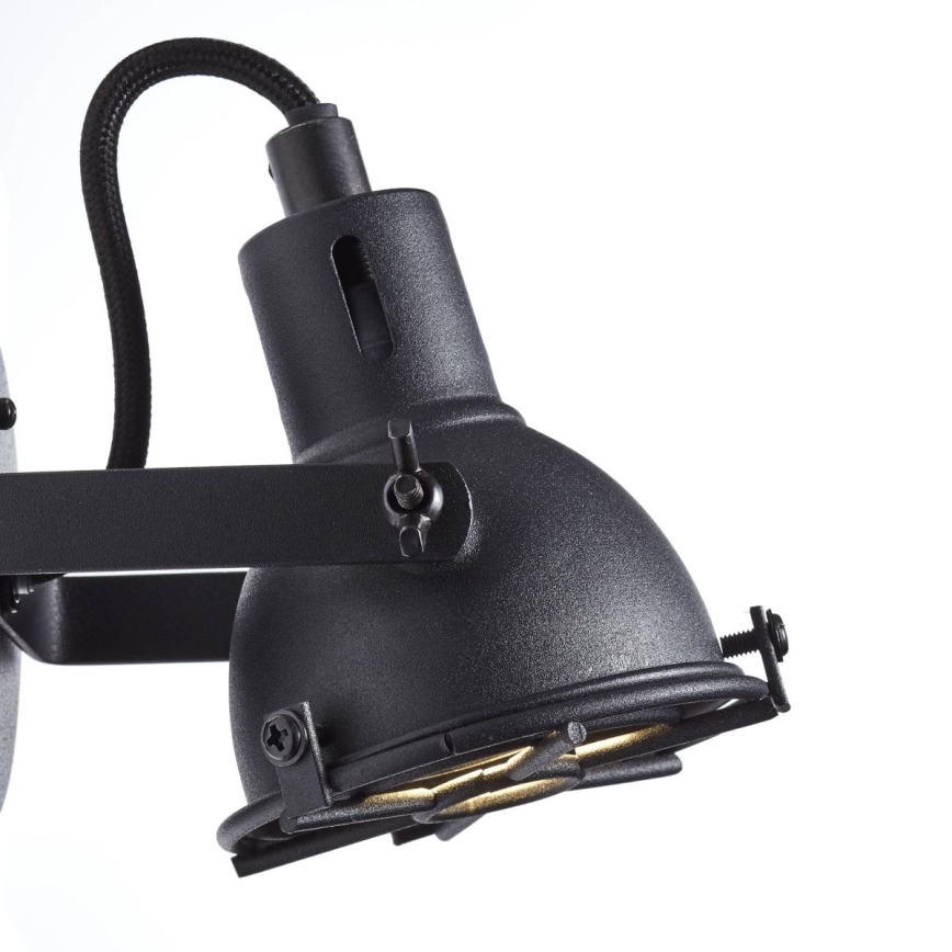 Brilliant - Aplique de pared orientable JESPER 1xGU10/5W/230V negro