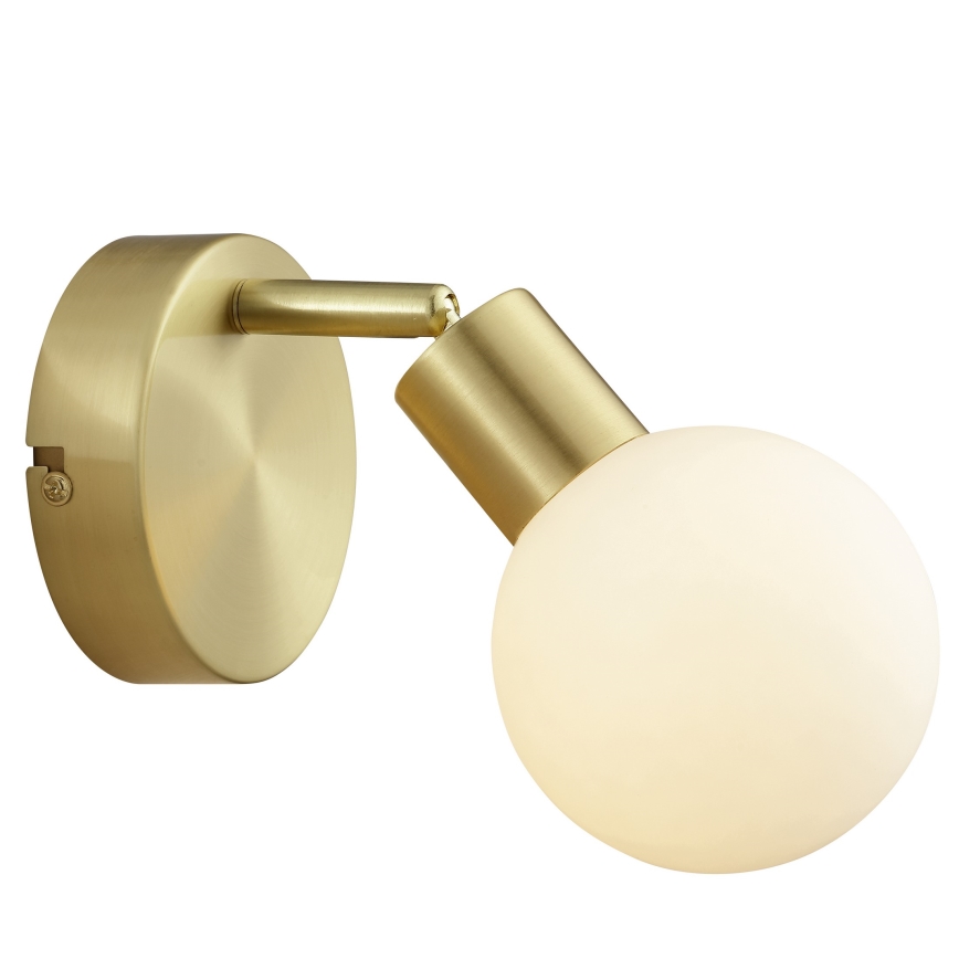 Brilliant - Aplique de pared orientable JORGE 1xG9/10W/230V latón