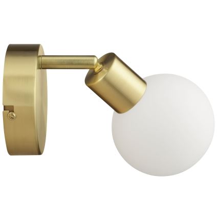 Brilliant - Aplique de pared orientable JORGE 1xG9/10W/230V latón