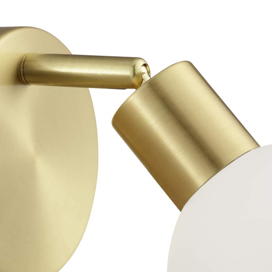 Brilliant - Aplique de pared orientable JORGE 1xG9/10W/230V latón