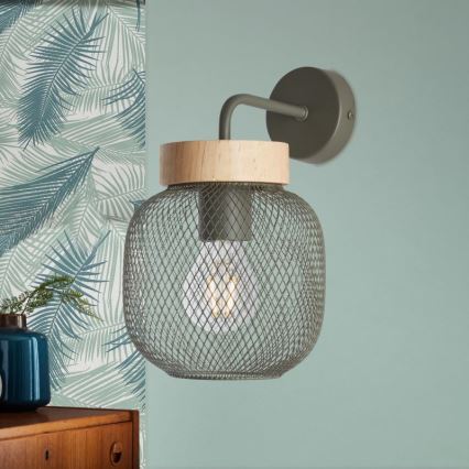 Brilliant - Aplique GIADA 1xE27/40W/230V verde