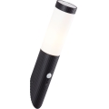 Brilliant - Aplique para exterior con sensor KALEO 1xE27/10W/230V IP44 negro
