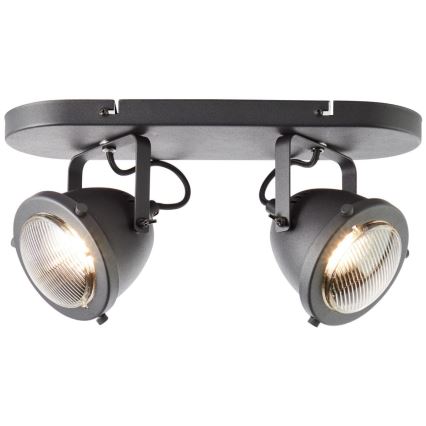 Brilliant - Foco CARMEN 2xGU10/5W/230V negro