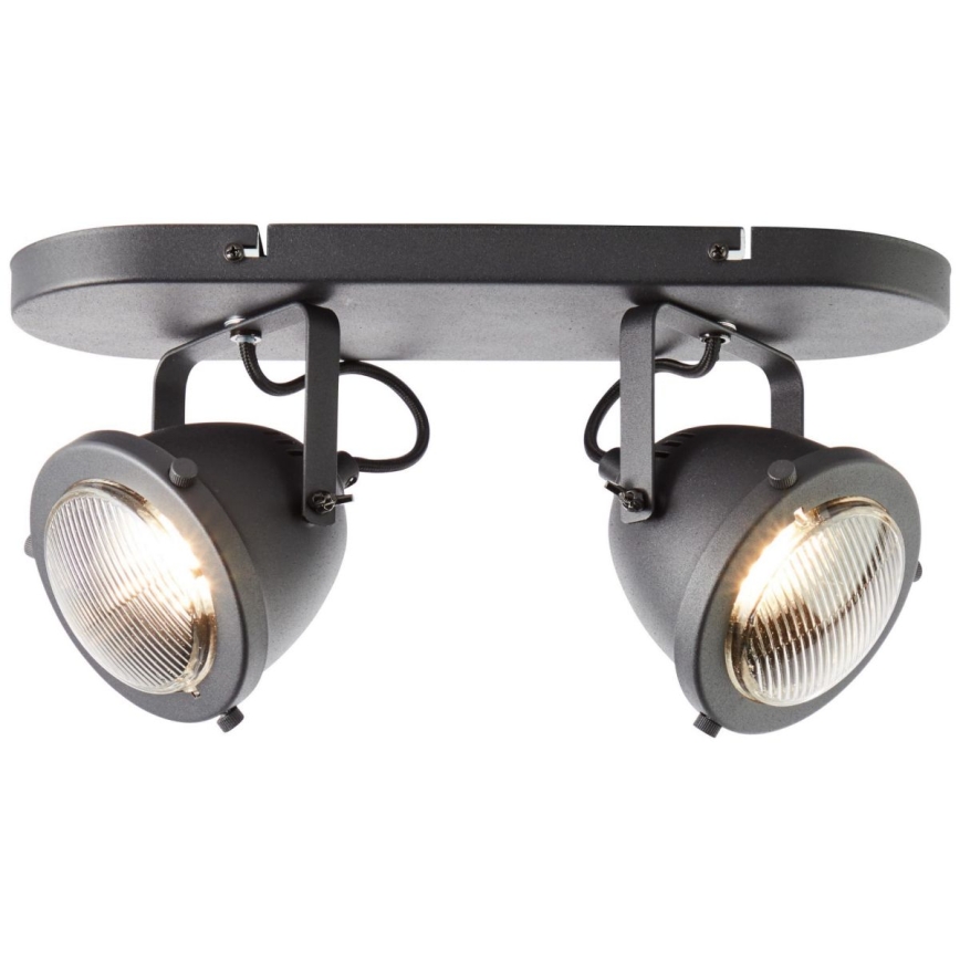 Brilliant - Foco CARMEN 2xGU10/5W/230V negro