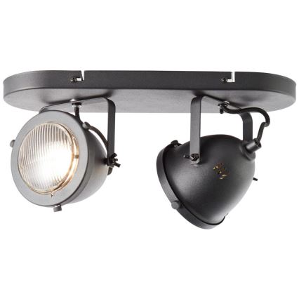 Brilliant - Foco CARMEN 2xGU10/5W/230V negro
