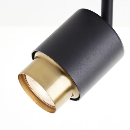 Brilliant - Foco LED COVELO 3xGU10/5W/230V negro/dorado