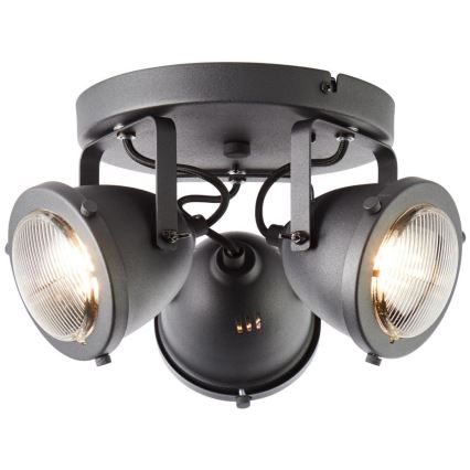 Brilliant - Foco orientable CARMEN 3xGU10/5W/230V negro