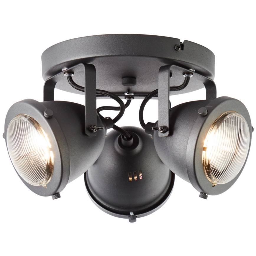 Brilliant - Foco orientable CARMEN 3xGU10/5W/230V negro