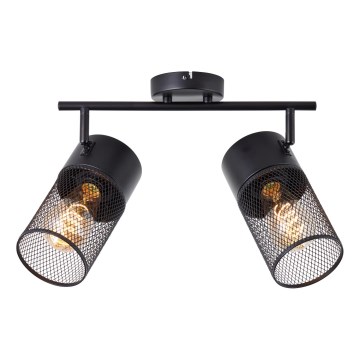 Brilliant - Foco orientable KAMOLO 2xE27/40W/230V negro