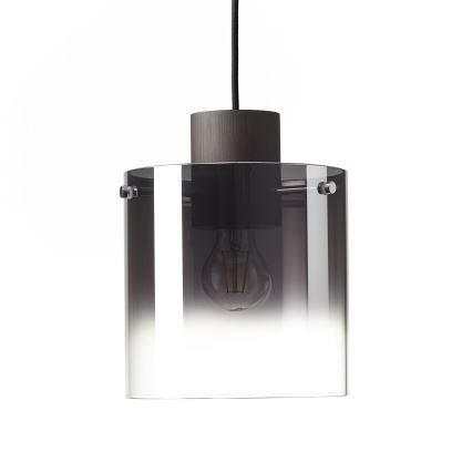 Brilliant - Lámpara colgante con cable BETH 3xE27/60W/230V negra/ahumada
