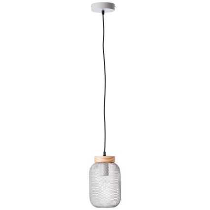 Brilliant - Lámpara colgante con cable GIADA 1xE27/40W/230V, diámetro 16 cm, gris