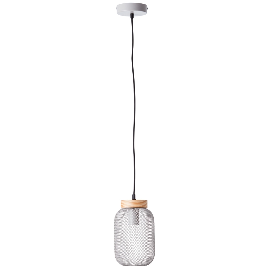 Brilliant - Lámpara colgante con cable GIADA 1xE27/40W/230V, diámetro 16 cm, gris