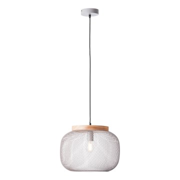 Brilliant - Lámpara colgante con cable GIADA 1xE27/40W/230V Ø 39 cm gris