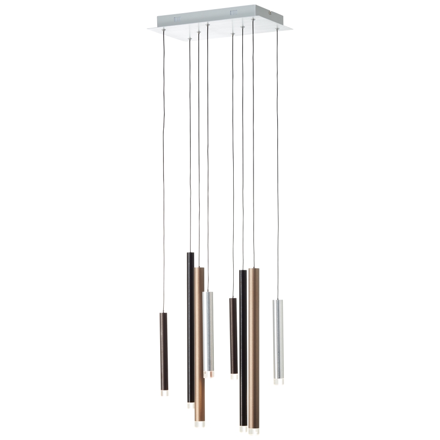 Brilliant - Lámpara colgante LED regulable con cable CEMBALO LED/32W/230V cromo mate/negro/marrón