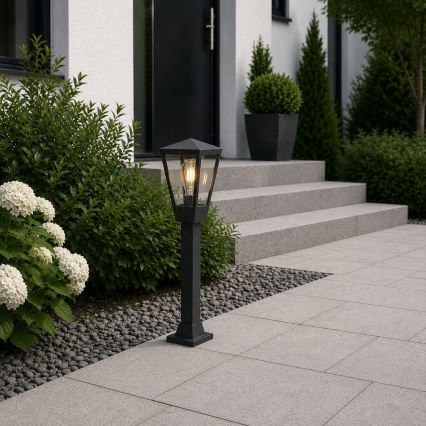 Brilliant - Lámpara de exterior WESTDLIFF 1xE27/20W/230V 73,4 cm IP44 antracita