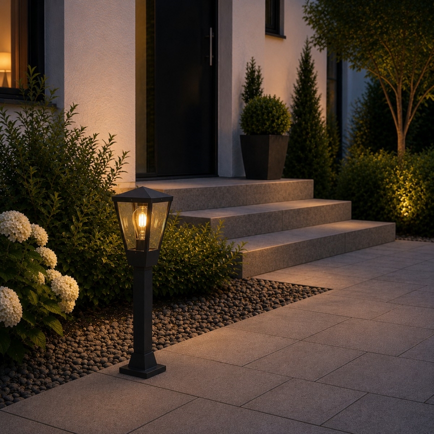 Brilliant - Lámpara de exterior WESTDLIFF 1xE27/20W/230V 73,4 cm IP44 antracita