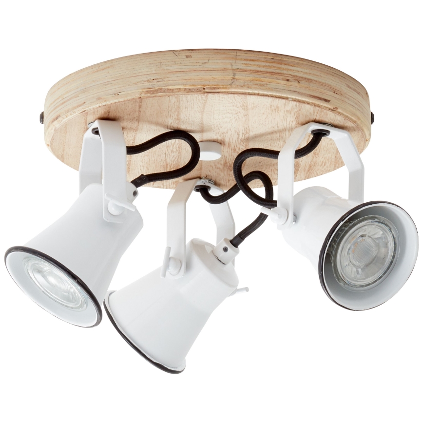Brilliant - Lámpara de focos SEED 3xGU10/5W/230V blanco/beige