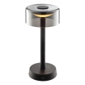 Brilliant - Lámpara de mesa exterior LED táctil recargable y regulable RAZOR LED/2,5W/5V 2700K 2600 mAh IP44 negra