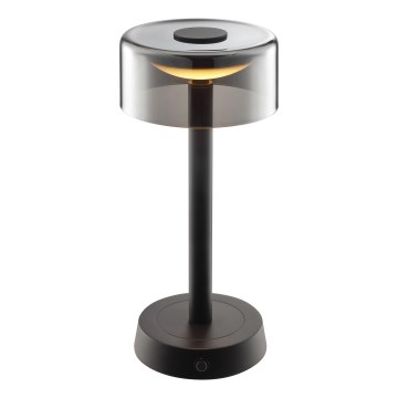 Brilliant - Lámpara de mesa exterior LED táctil recargable y regulable RAZOR LED/2,5W/5V 2700K 2600 mAh IP44 negra