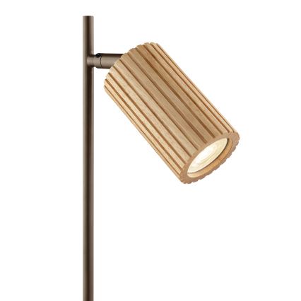 Brilliant - Lámpara de mesa LAKEWOOD 1xGU10/10W/230V marrón