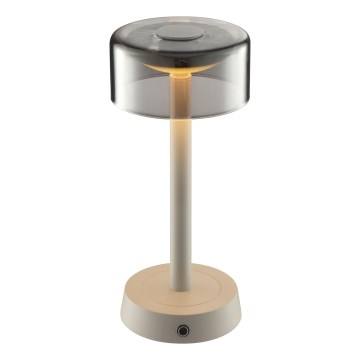 Brilliant - Lámpara de mesa LED regulable, recargable y táctil para exterior RAZOR LED/2,5W/5V 2700K 2600 mAh IP44 gris