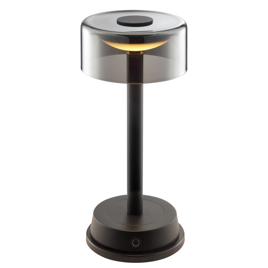 Brilliant - Lámpara de mesa exterior LED táctil recargable y regulable RAZOR LED/2,5W/5V 2700K 2600 mAh IP44 negra