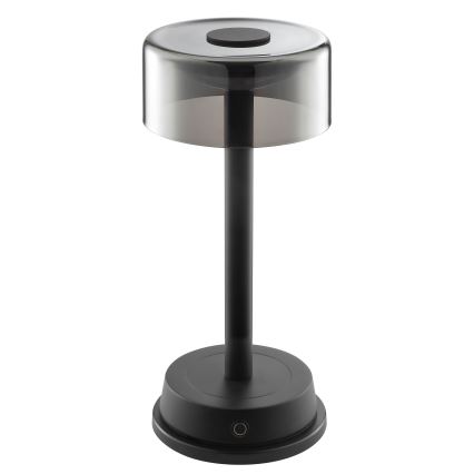 Brilliant - Lámpara de mesa exterior LED táctil recargable y regulable RAZOR LED/2,5W/5V 2700K 2600 mAh IP44 negra