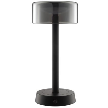 Brilliant - Lámpara de mesa exterior LED táctil recargable y regulable RAZOR LED/2,5W/5V 2700K 2600 mAh IP44 negra
