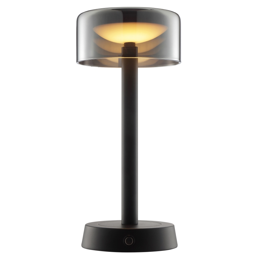 Brilliant - Lámpara de mesa exterior LED táctil recargable y regulable RAZOR LED/2,5W/5V 2700K 2600 mAh IP44 negra
