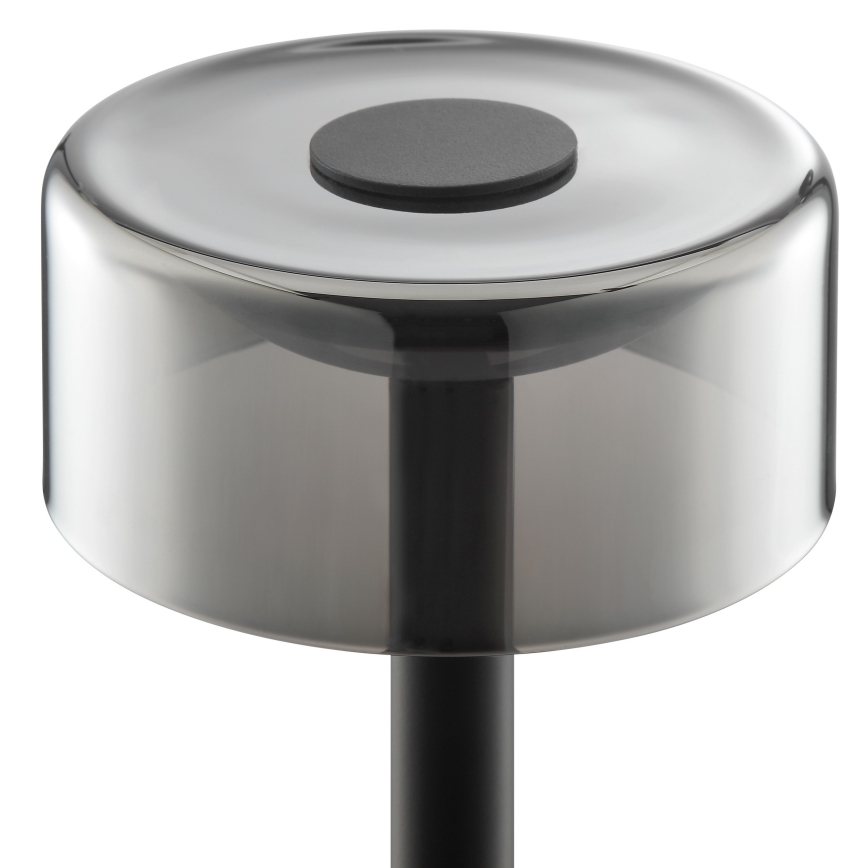Brilliant - Lámpara de mesa exterior LED táctil recargable y regulable RAZOR LED/2,5W/5V 2700K 2600 mAh IP44 negra