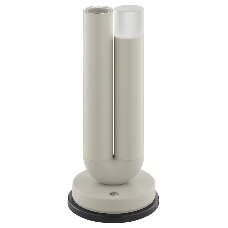 Brilliant - Lámpara de mesa LED regulable recargable con control táctil para exterior SAYU LED/2,5W/5V 2700K 2600 mAh IP44 gris