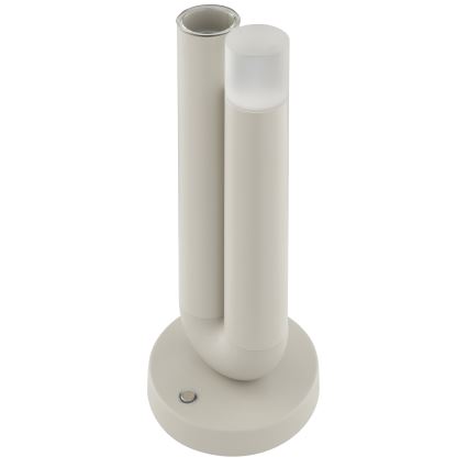Brilliant - Lámpara de mesa LED regulable recargable con control táctil para exterior SAYU LED/2,5W/5V 2700K 2600 mAh IP44 gris