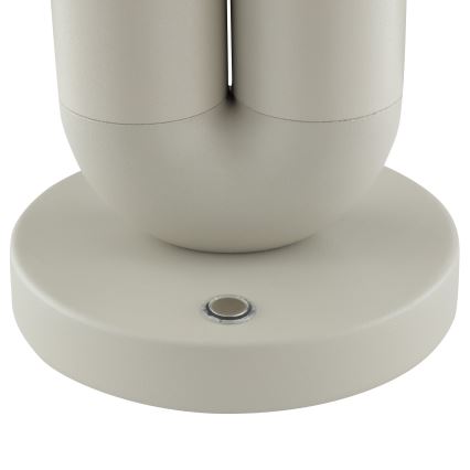 Brilliant - Lámpara de mesa LED regulable recargable con control táctil para exterior SAYU LED/2,5W/5V 2700K 2600 mAh IP44 gris