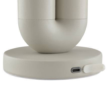 Brilliant - Lámpara de mesa LED regulable recargable con control táctil para exterior SAYU LED/2,5W/5V 2700K 2600 mAh IP44 gris