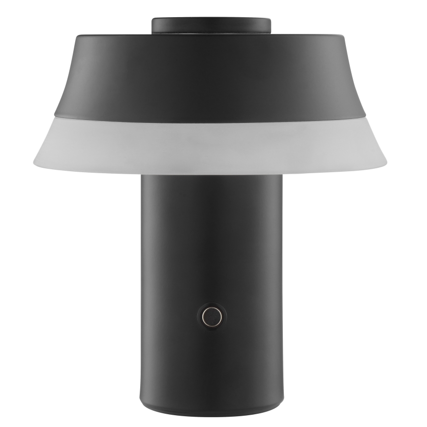 Brilliant - Lámpara de mesa LED táctil recargable regulable KINICH LED/2,5W/5V 2700K 2600 mAh negra