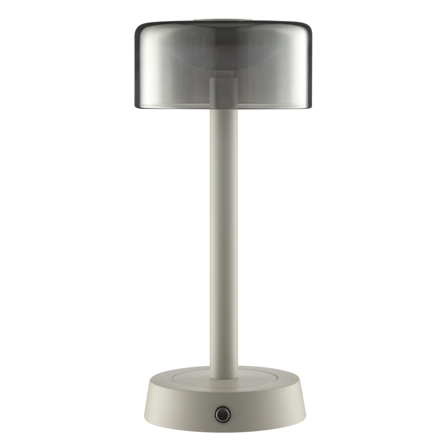 Brilliant - Lámpara de mesa LED regulable, recargable y táctil para exterior RAZOR LED/2,5W/5V 2700K 2600 mAh IP44 gris