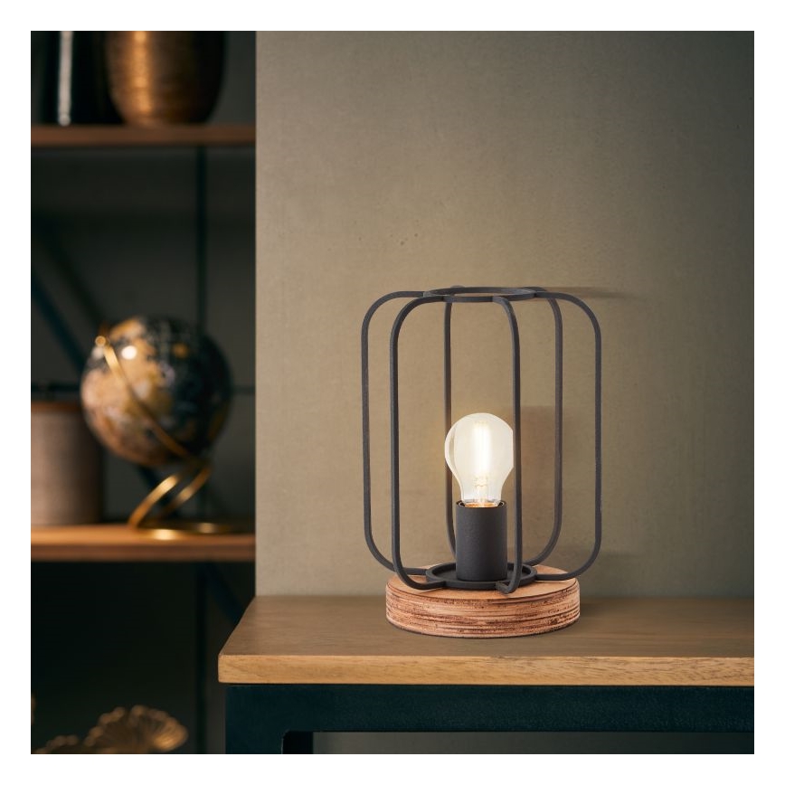 Brilliant - Lámpara de mesa TOSH 1xE27/40W/230V álamo
