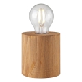 Brilliant - Lámpara de mesa WOODRA 1xE27/20W/230V de pino