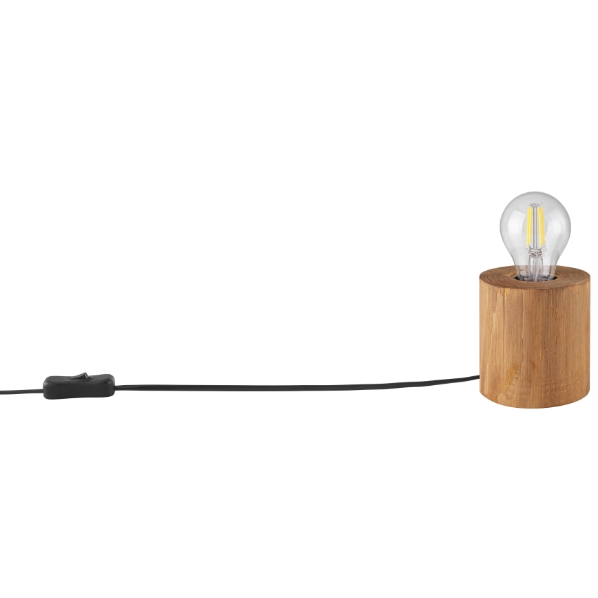 Brilliant - Lámpara de mesa WOODRA 1xE27/20W/230V de pino